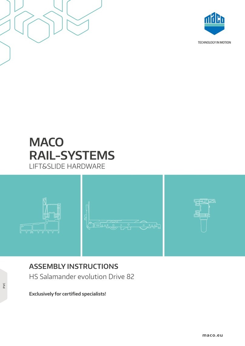 Maco HS Salamander evolution Drive 82 Assembly instructions
