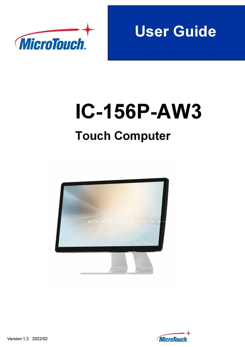 MicroTouch IC-156P-AW3 User manual