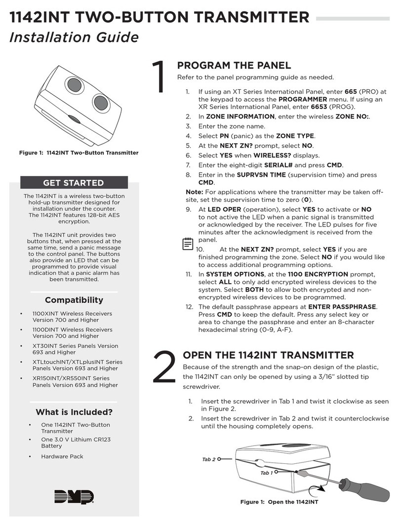 DMP Electronics 1142INT installation guide