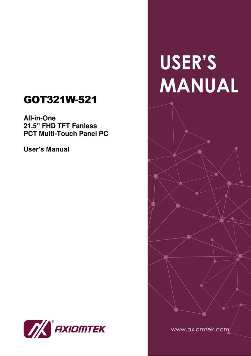 AXIOMTEK GOT321W-521 User manual