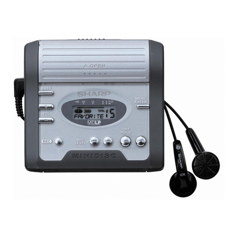 Sharp MD-MT270HS/BK User manual