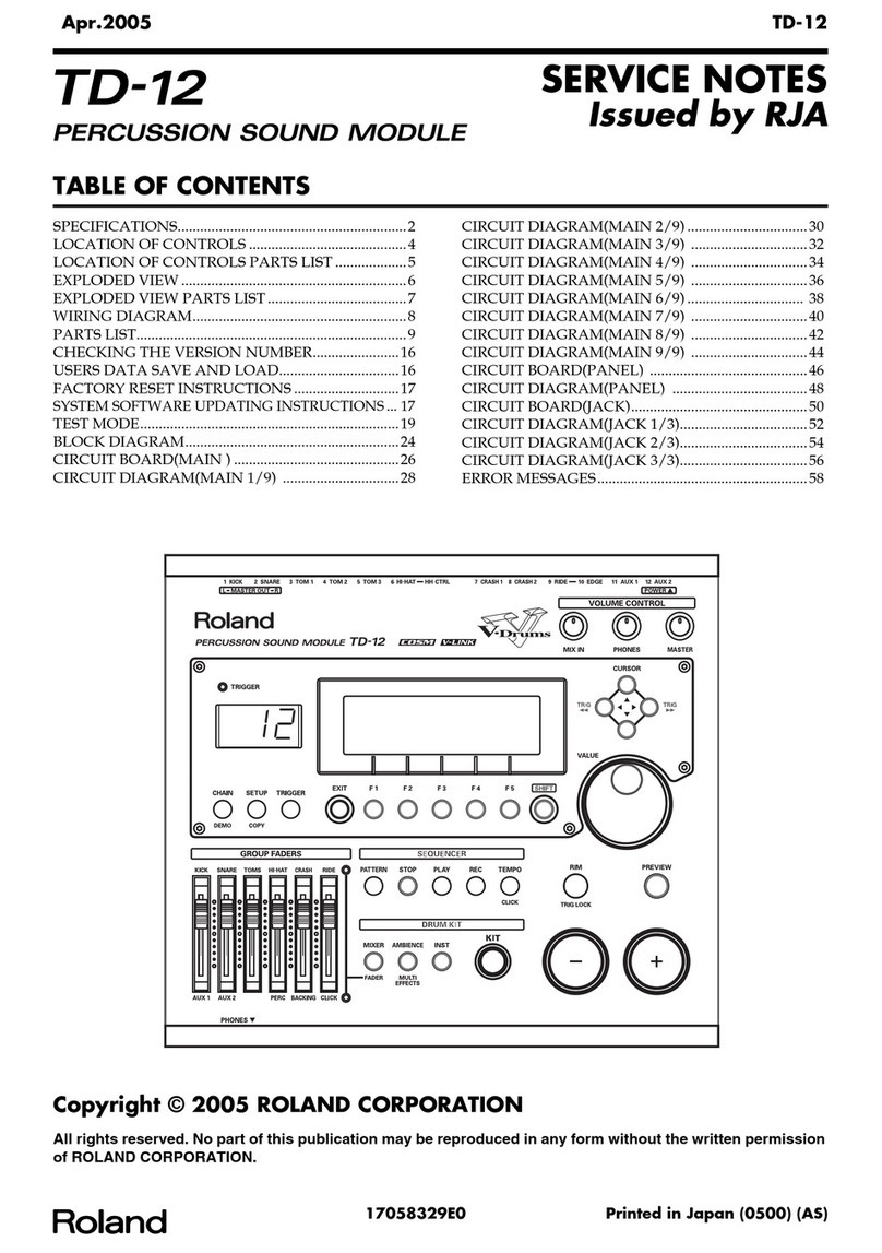 Roland TD-12 User manual