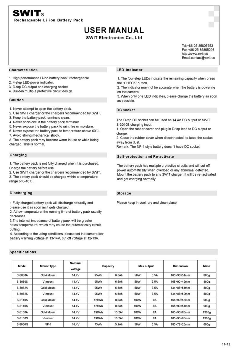 SWIT Li-ion S-8080A user manual
