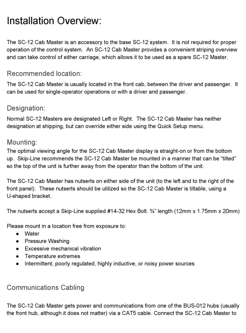 Skip-Line SC-12 Cab Master User manual