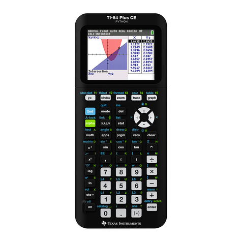 Texas Instruments TI-84 Plus CE Python User manual