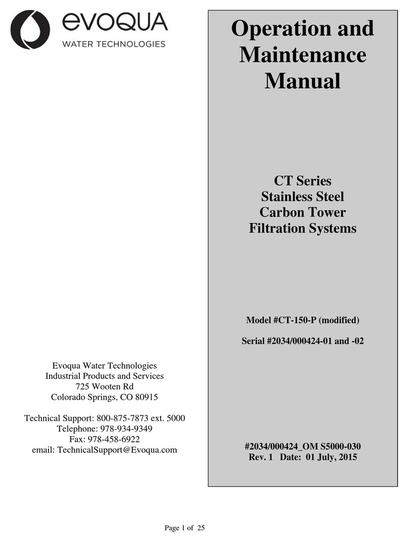 Evoqua CT Series Operation and maintenance manual Evoqua CT Series Operation and maintenance manual