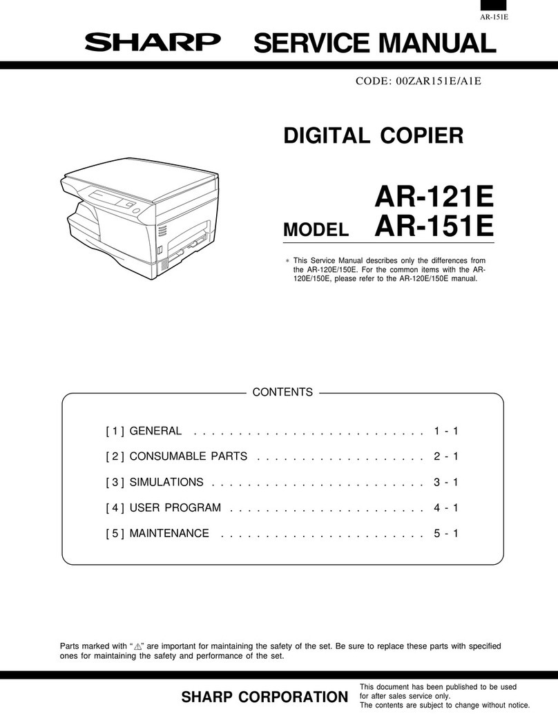 Sharp AR-121E User manual Sharp AR-121E User manual