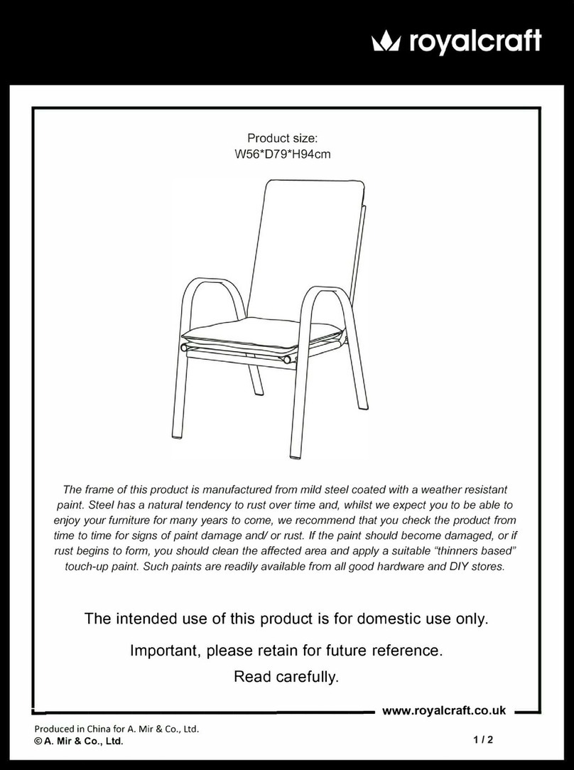 Royalcraft Amalfi Ivory AMAIVY-01-C User manual