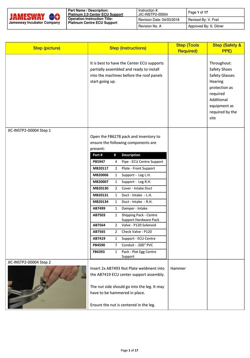 Jamesway Platinum 2.0 operation instruction