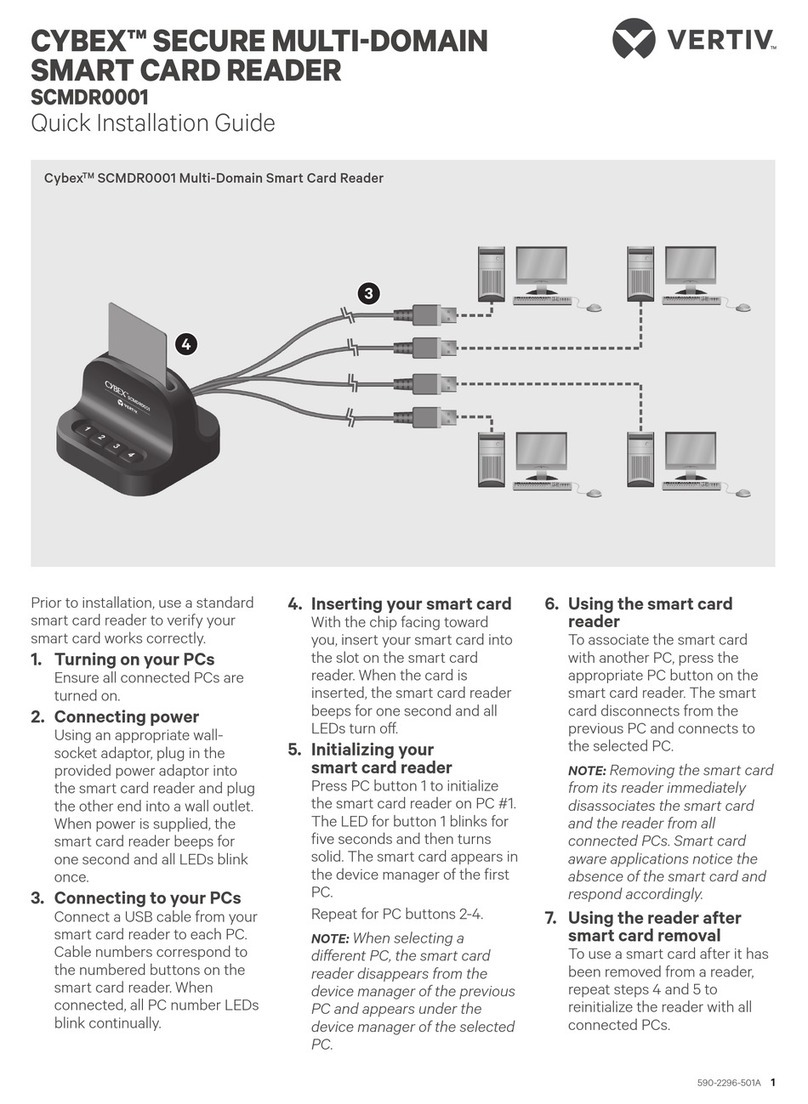Vertiv CYBEX SCMDR0001 Quick installation guide