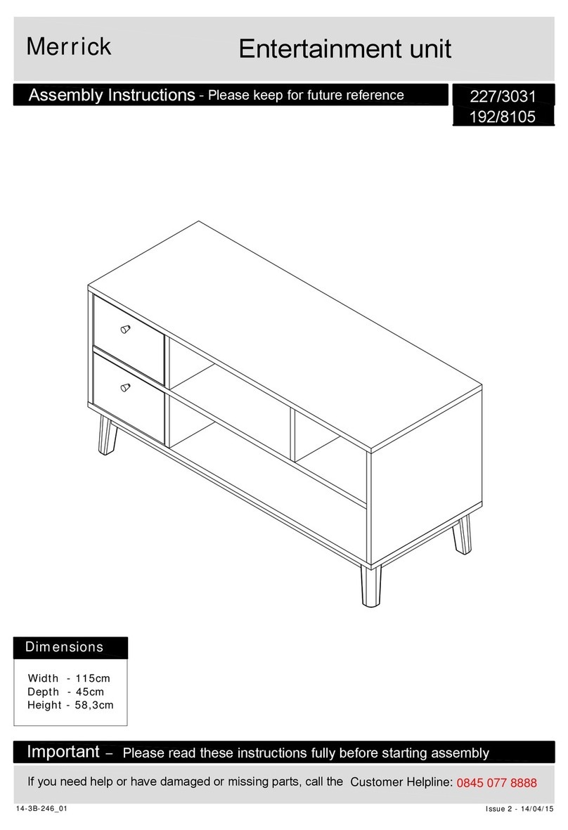 Argos Merrick 227/3031 User manual Argos Merrick 227/3031 User manual