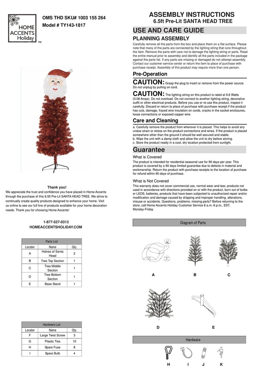 Home Accents Holiday TY143-1817 Assembly instructions Home Accents Holiday TY143-1817 Assembly instructions