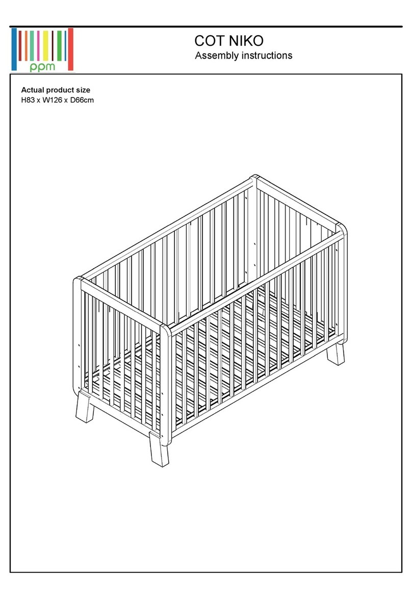 PPM COT NIKO Assembly instructions