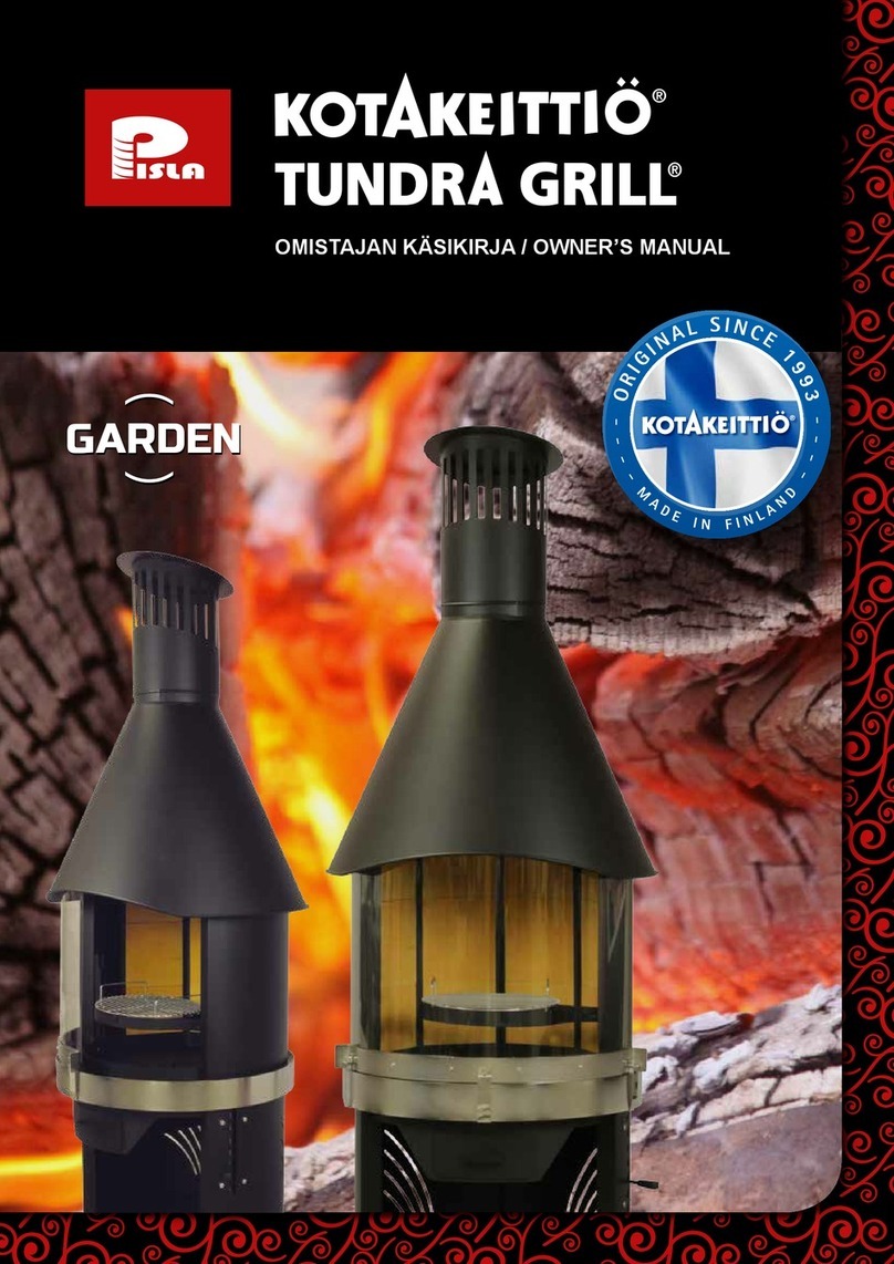 Pisla Kotakeittio Tundra Grill owner's manual