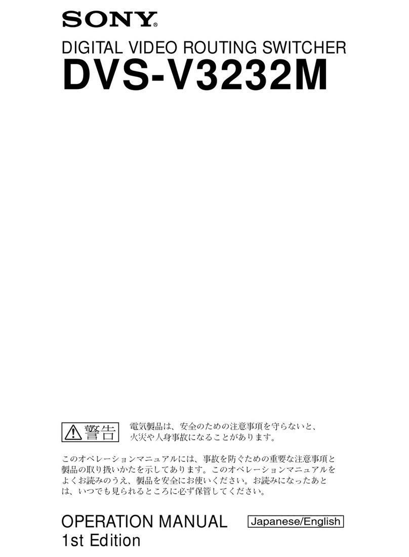 Sony DVS-V3232M User manual Sony DVS-V3232M User manual