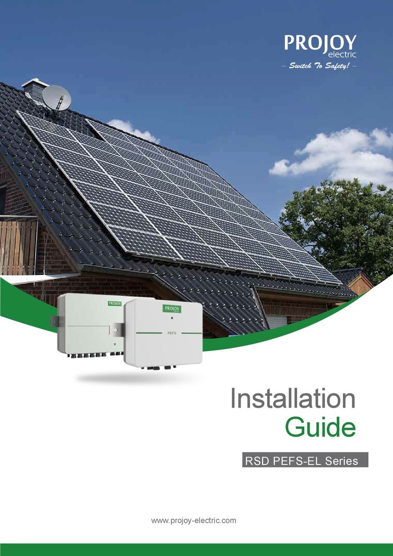 Projoy Electric RSD PEFS-EL Series User manual