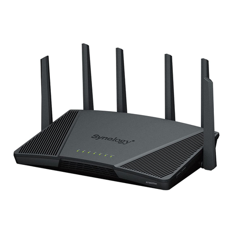 Synology RT6600ax Hardware installation guide