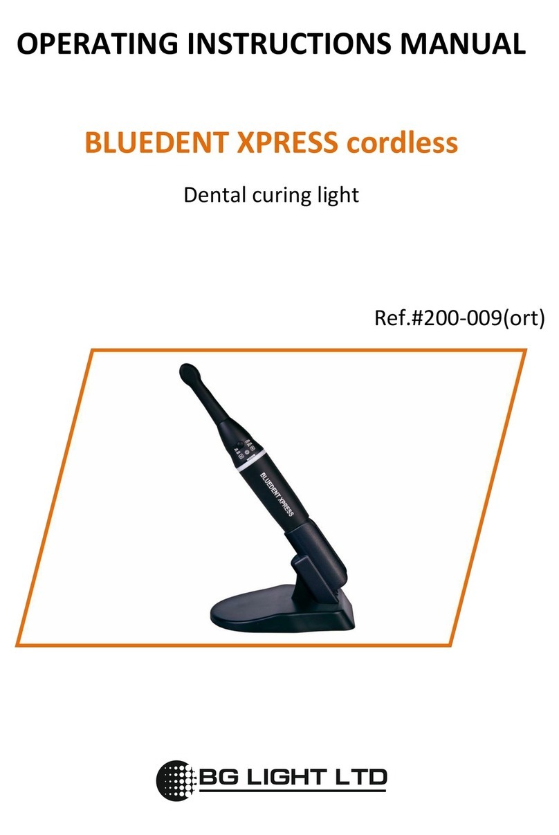 BG Light BLUEDENT XPRESS cordless Operating instructions manual