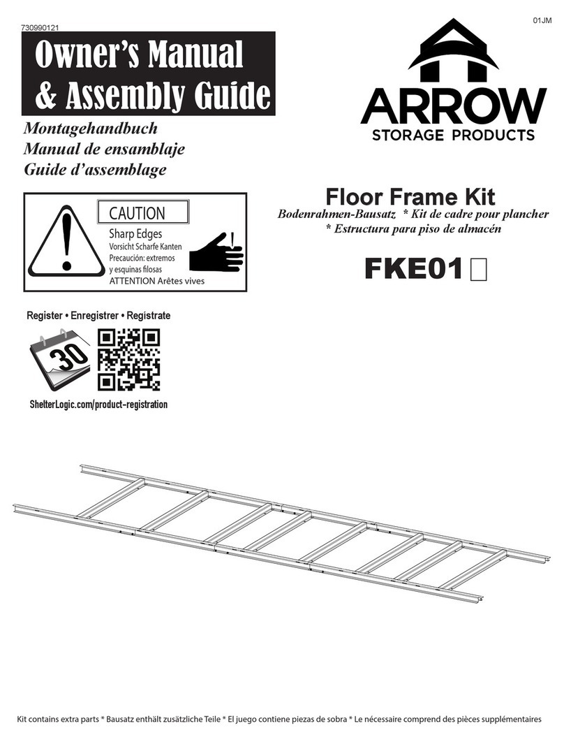 Arrow Storage Products FKE01 Instructions for use Arrow Storage Products FKE01 Instructions for use