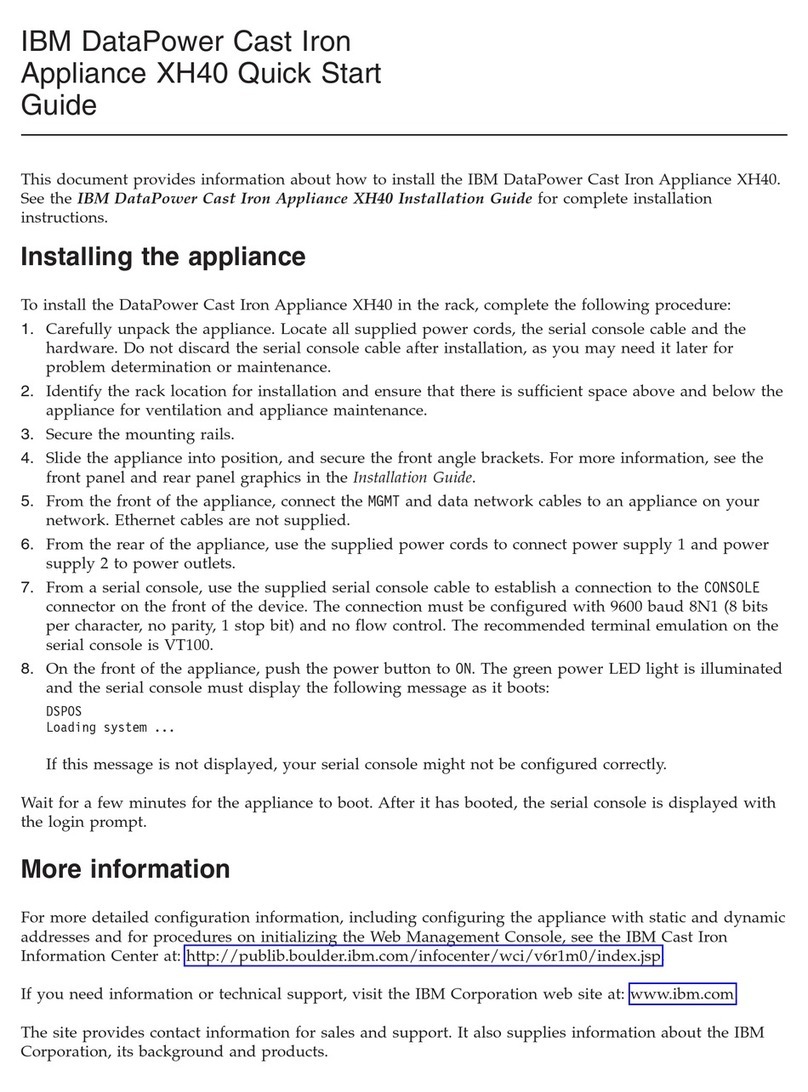IBM DataPower XH40 quick start guide