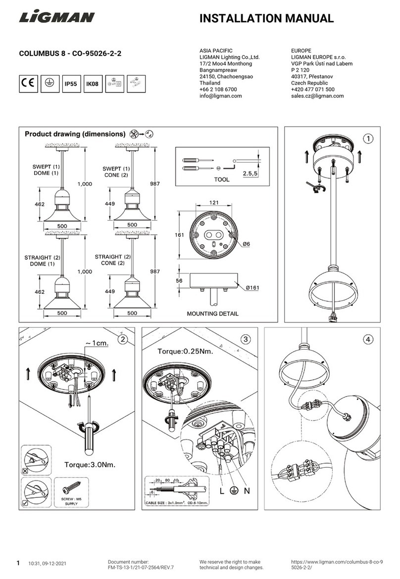 LIGMAN COLUMBUS 8 User manual