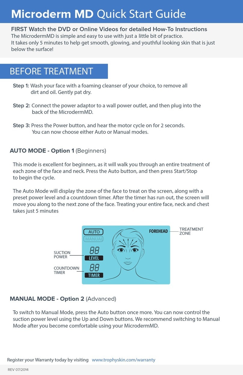 TROPHY SKIN Microderm MD quick start guide
