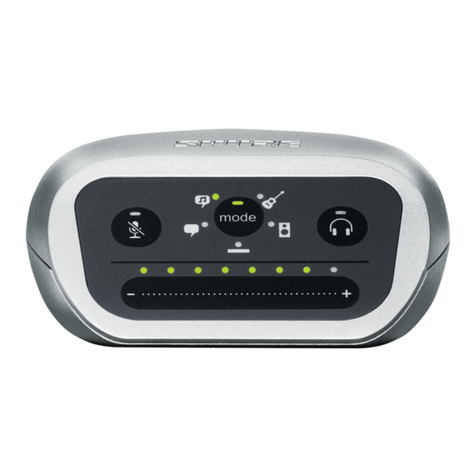 Shure LEGENDARY PERFOMANCE MVi User manual