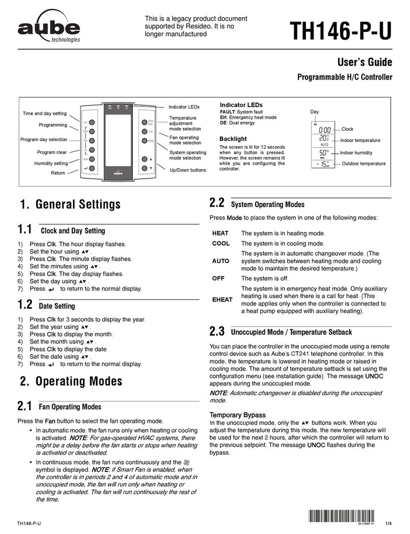Aube Technologies TH146-P-U User manual