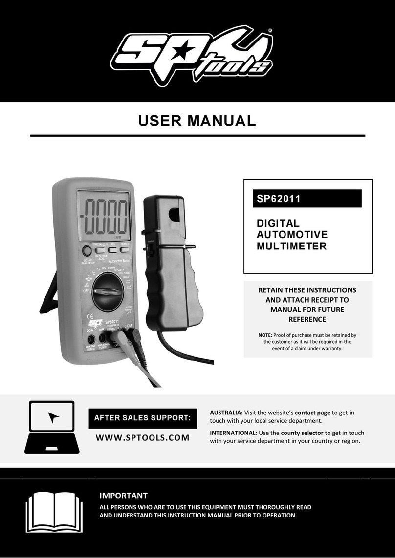 SP tools SP62011 user manual