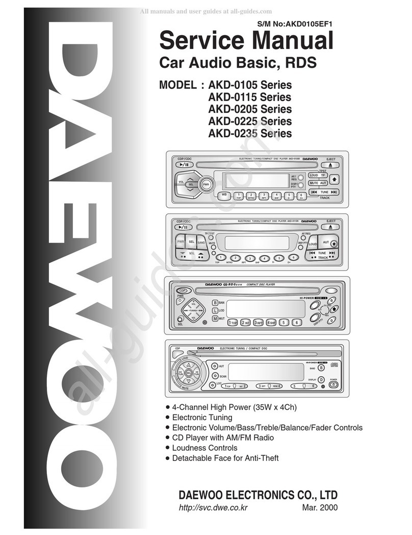 DAEWOO ELECTRONICS AKD-0105 Series User manual