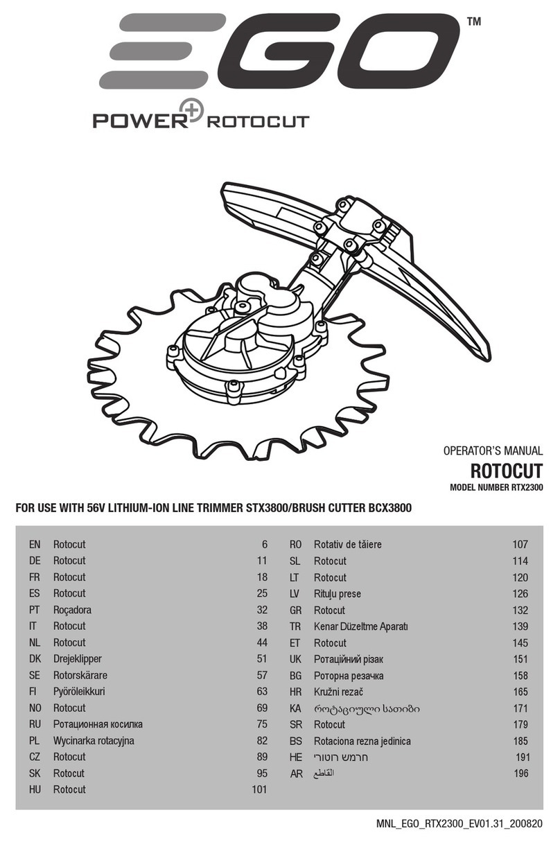 EGO Power+ RTX2300 Operator's manual