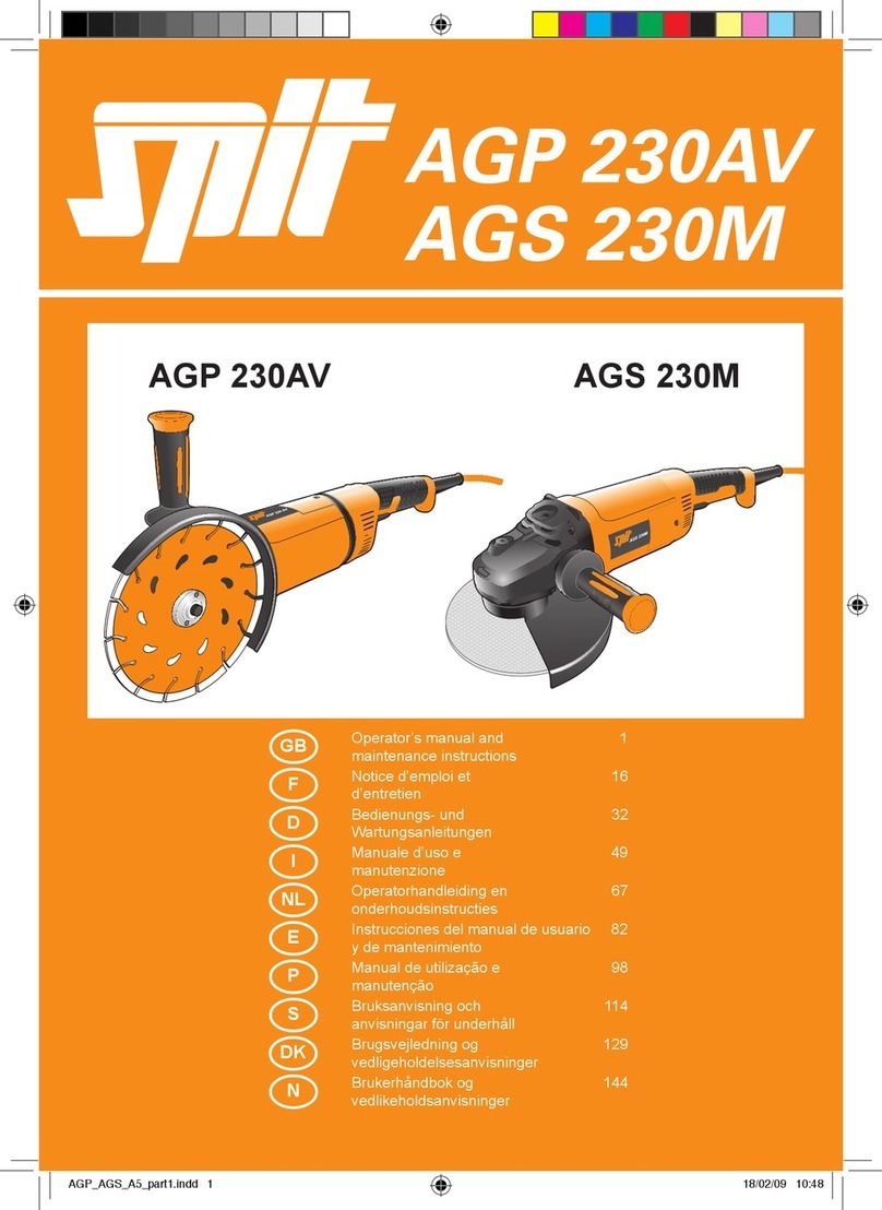 ITW Spit AGP 230AV Operator's manual and maintenance instructions