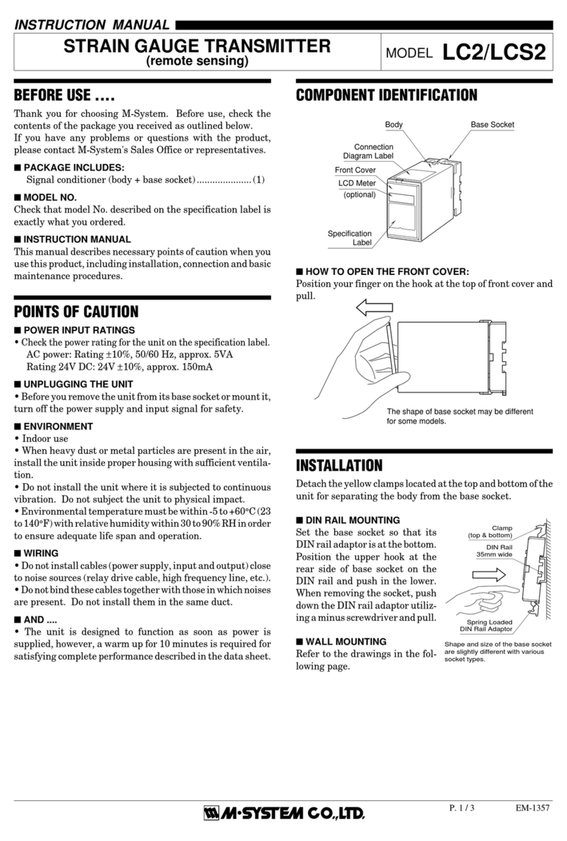 M-system LC2 User manual