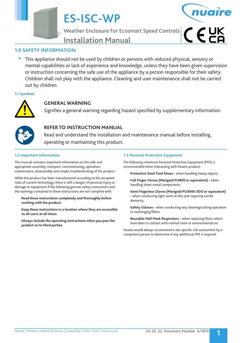 NuAire ES-ISC-WP installation manual