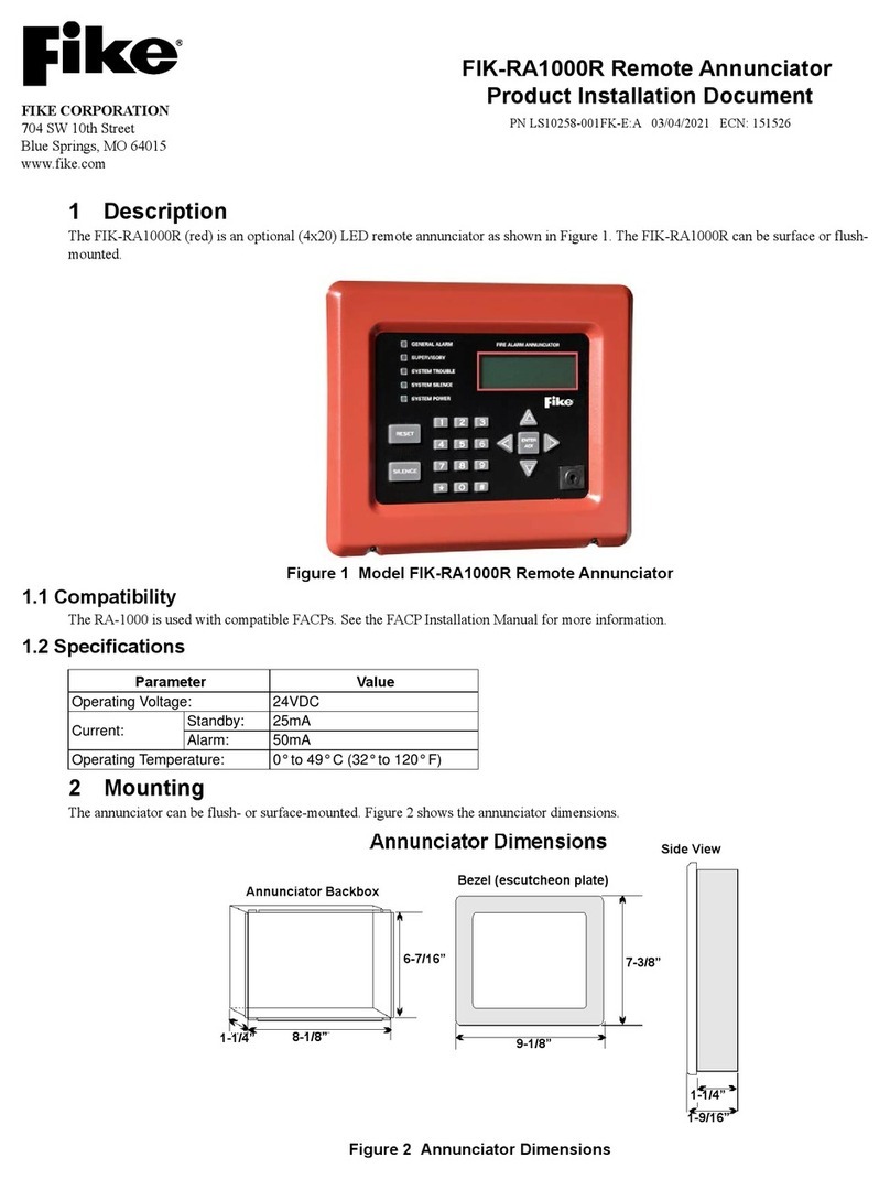Fike FIK-RA1000R Product installation document