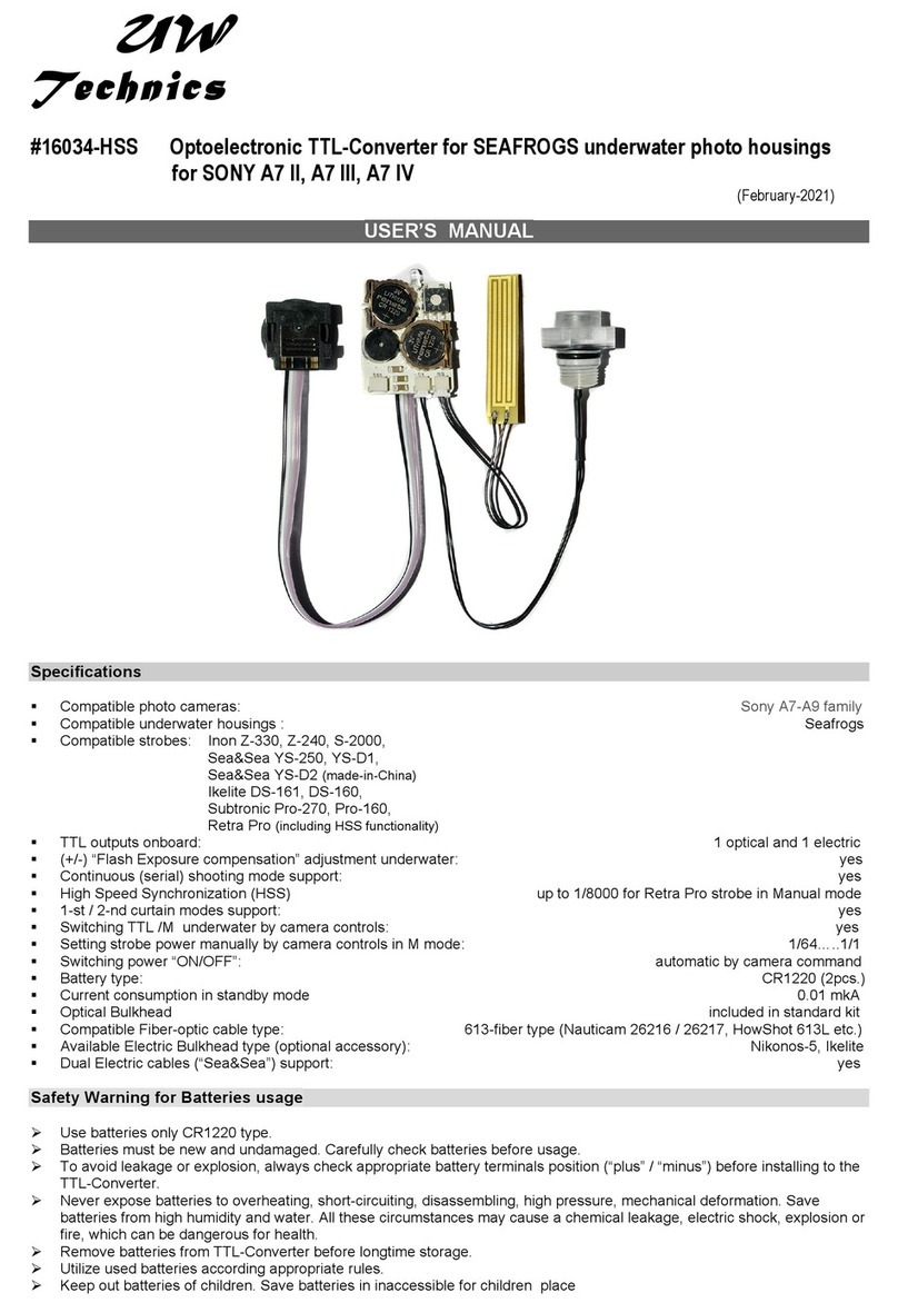 UW Technics 16034-HSS user manual