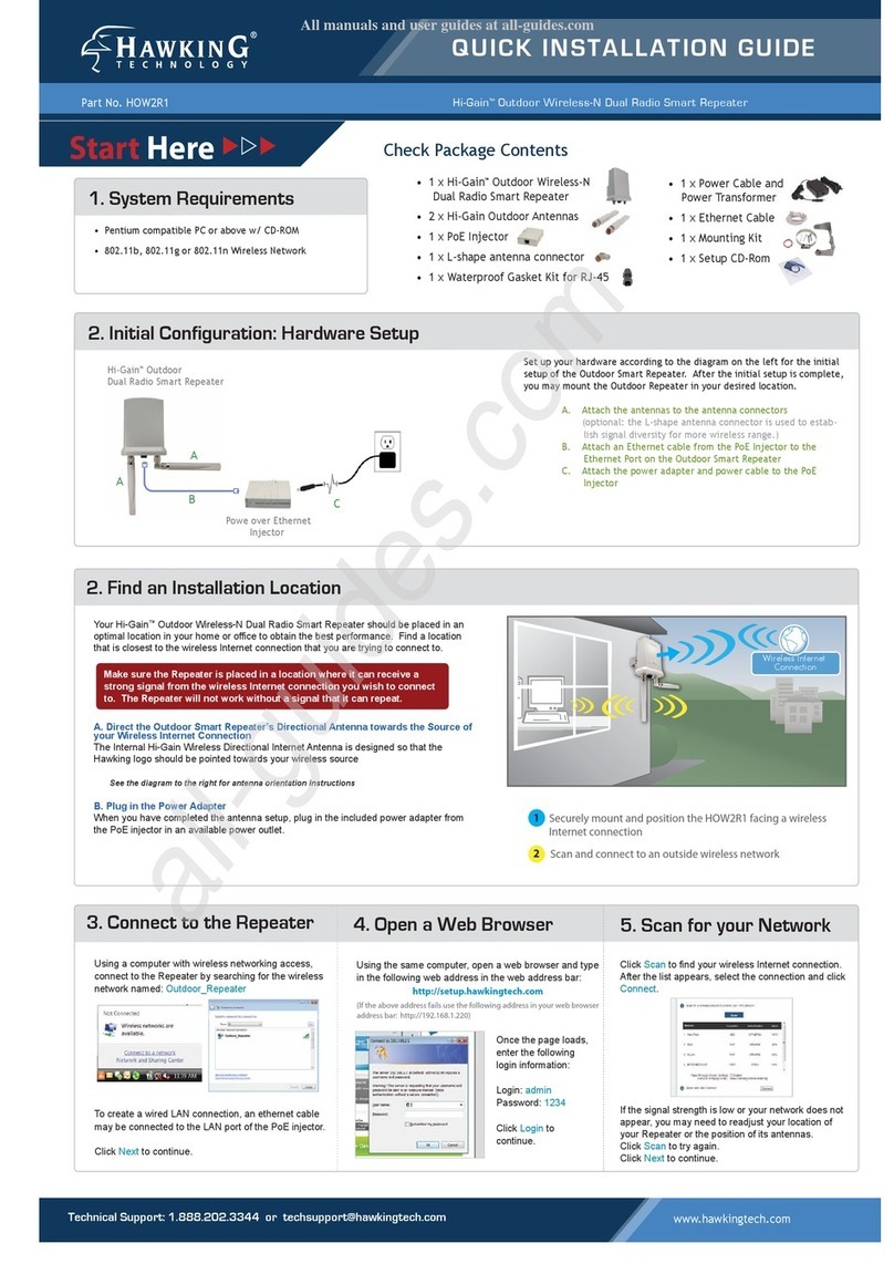 Hawking HOW2R1 Quick installation guide