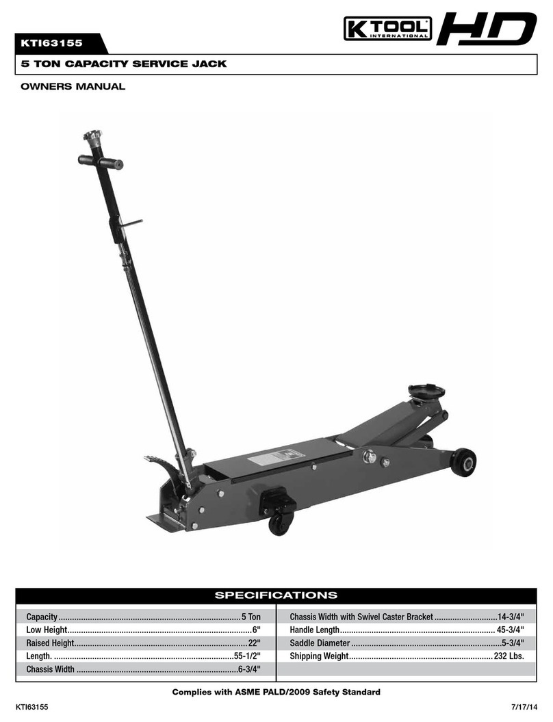 K Tool International KTI63155 owner's manual