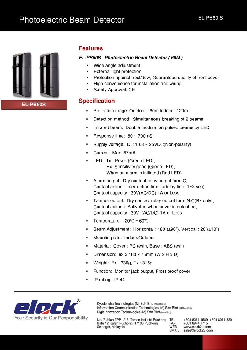 elock EL-PB60S User manual