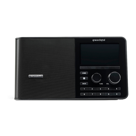 Grace Digital SiriusXM Sound Station User manual