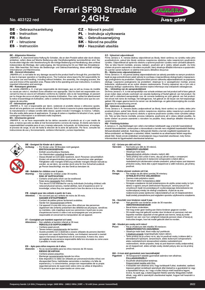 Jamara 403122 instruction manual