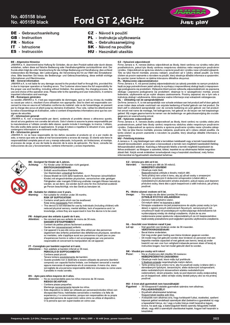 Jamara 405158 instruction manual