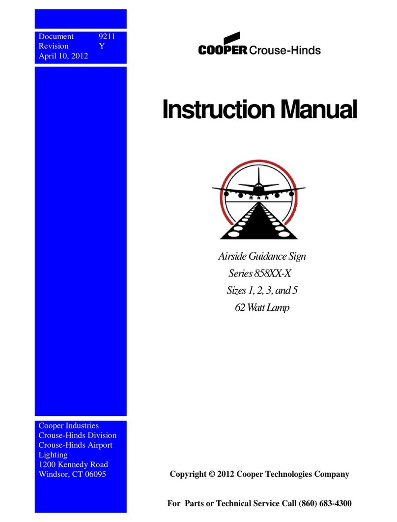 Cooper Crouse-Hinds 858 Series instruction manual