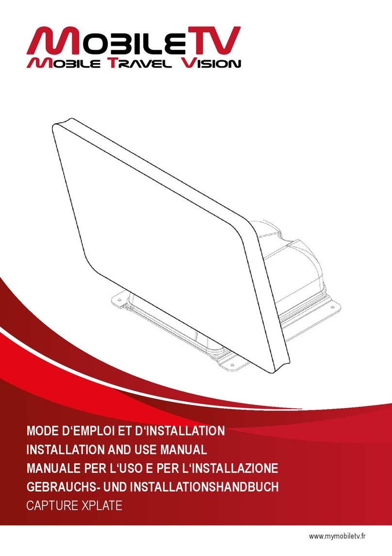 Mobile TV CAPTURE XPLATE Installation and use manual