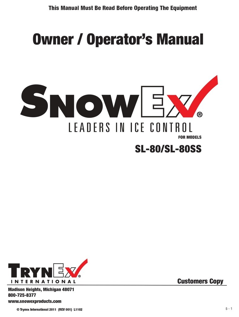 Trynex SnowEx SL-80 Owner's manual