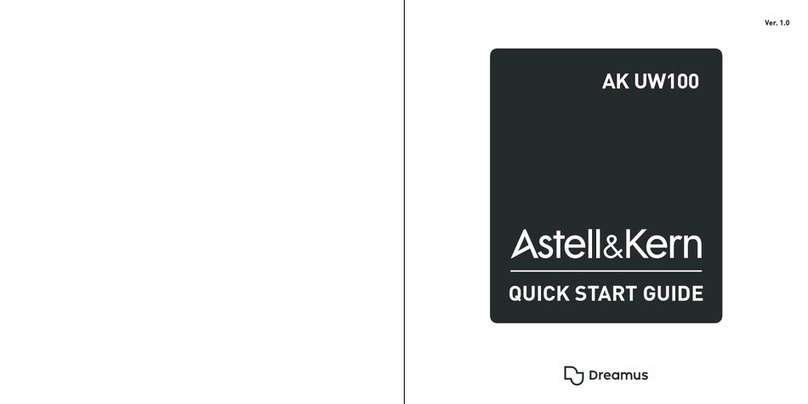 Dreamus Astell&Kern AK UW100 quick start guide