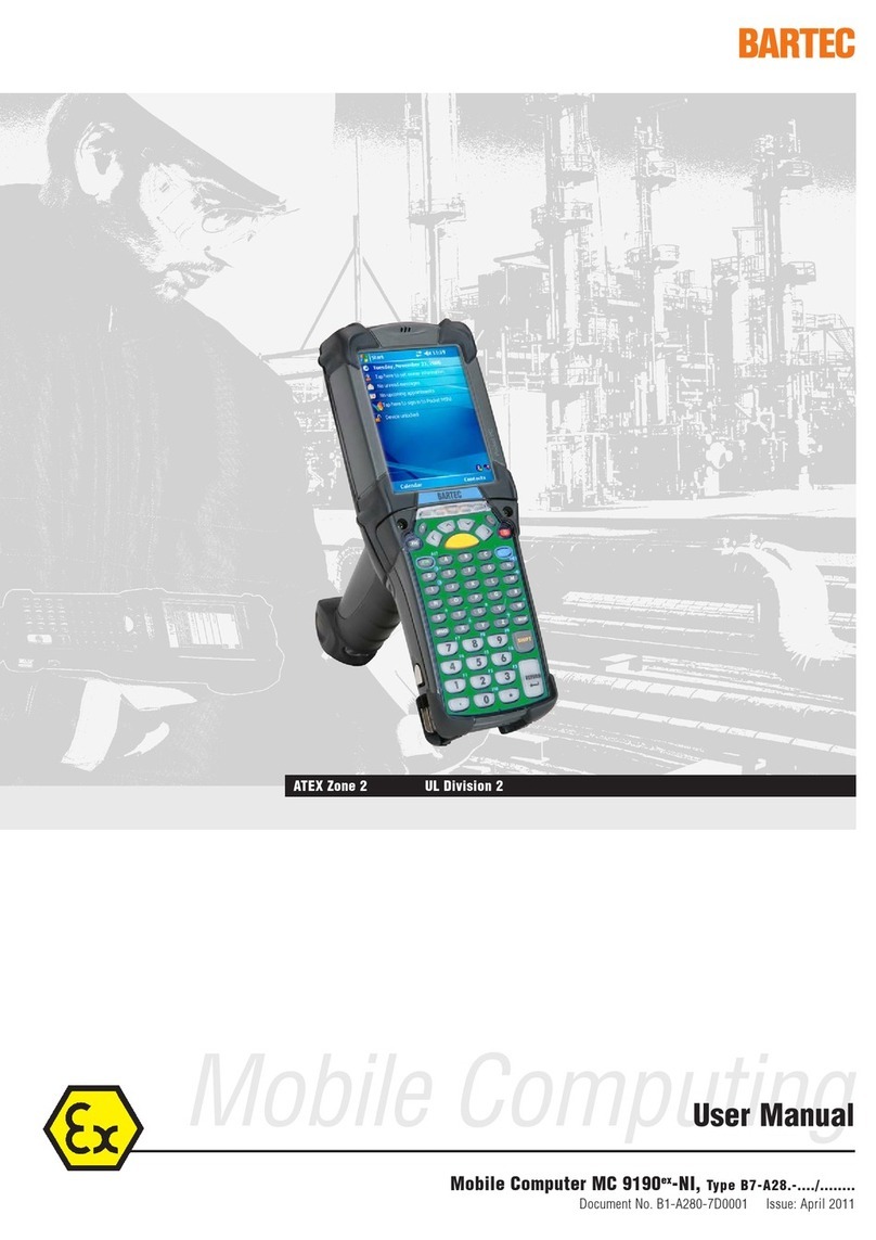 Bartec MC 9190ex-NI User manual