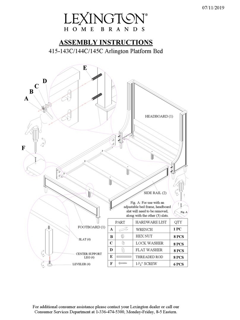 LEXINGTON 415-143C Assembly instructions LEXINGTON 415-143C Assembly instructions