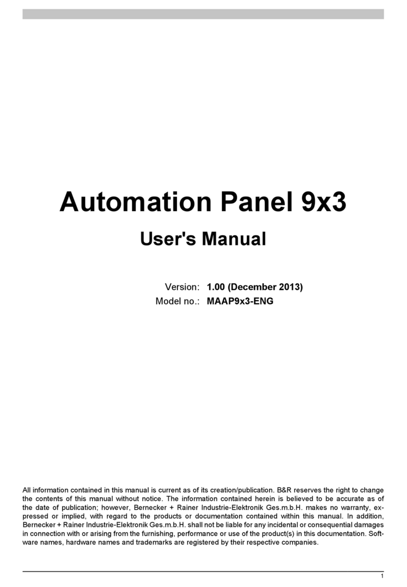 B&R MAAP9x3-ENG user manual