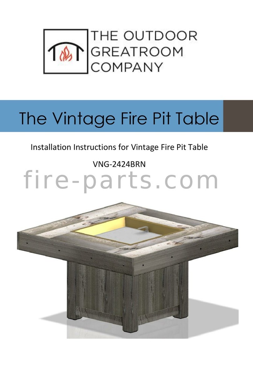 Outdoor GreatRoom Company VNG-2424BRN installation instructions